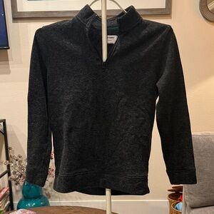 Old Navy Men's Charcoal Half-Zip Fleece Pullover
